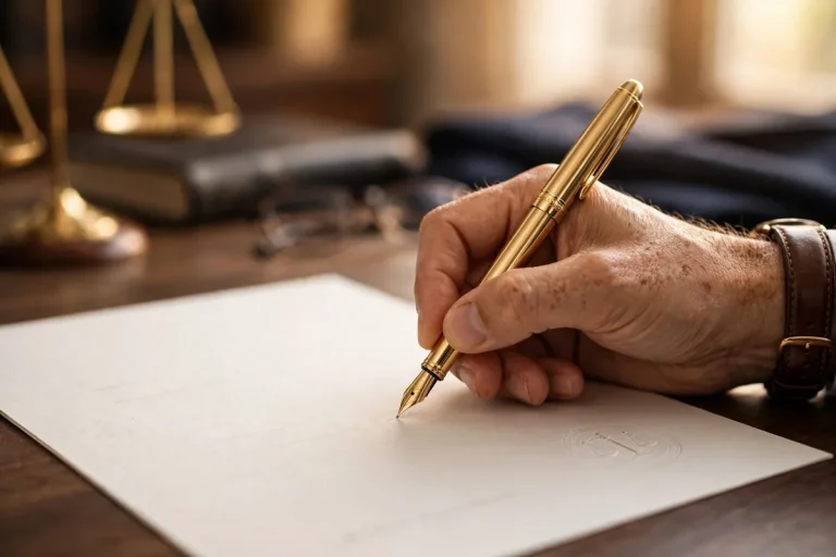 Affidavit meaning - signing a sworn legal document