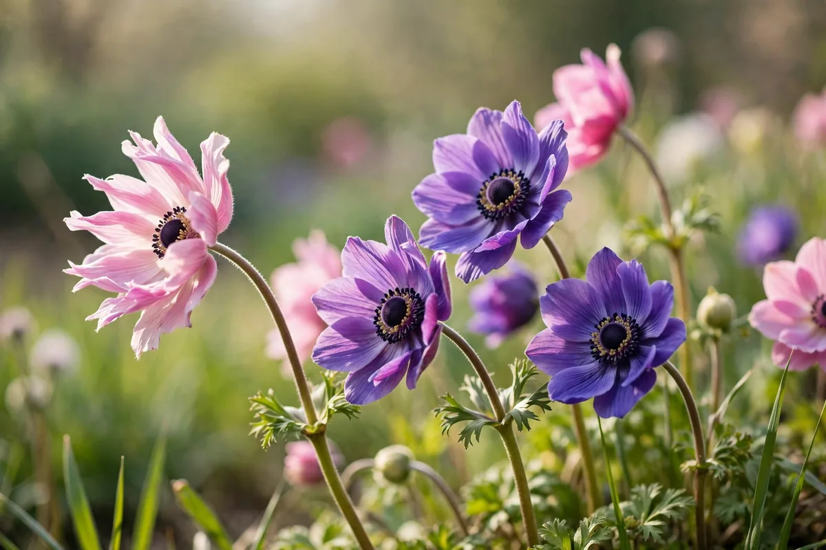 Anemone meaning - pink anemone flowers