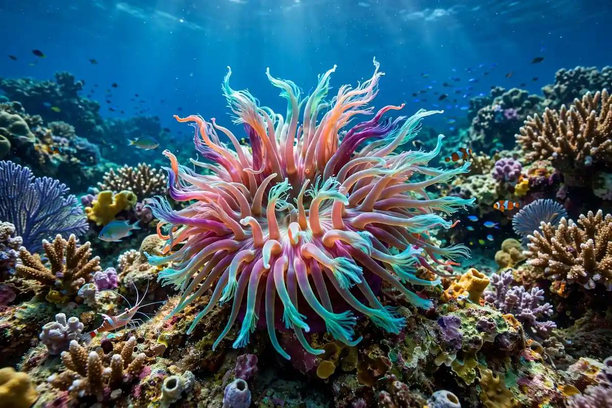 Anemone meaning sea - colorful sea anemone underwater