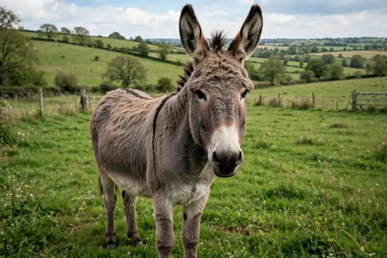 Asinine meaning - donkey in field, origin of the word asinine