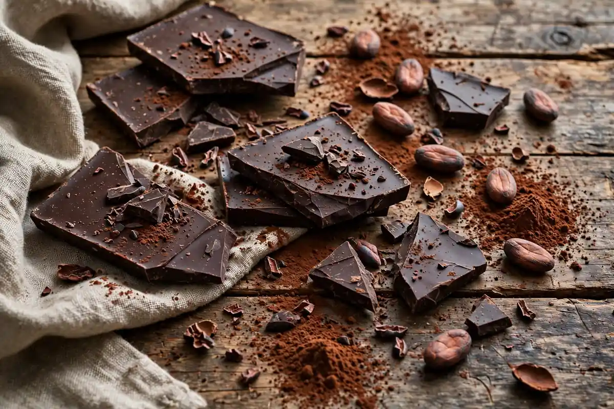 Bittersweet meaning chocolate - dark chocolate pieces