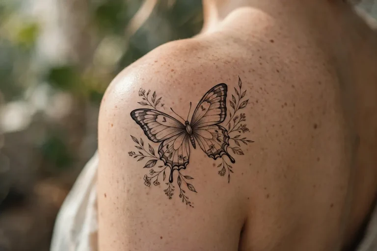 Butterfly tattoo meaning - butterfly tattoo on shoulder