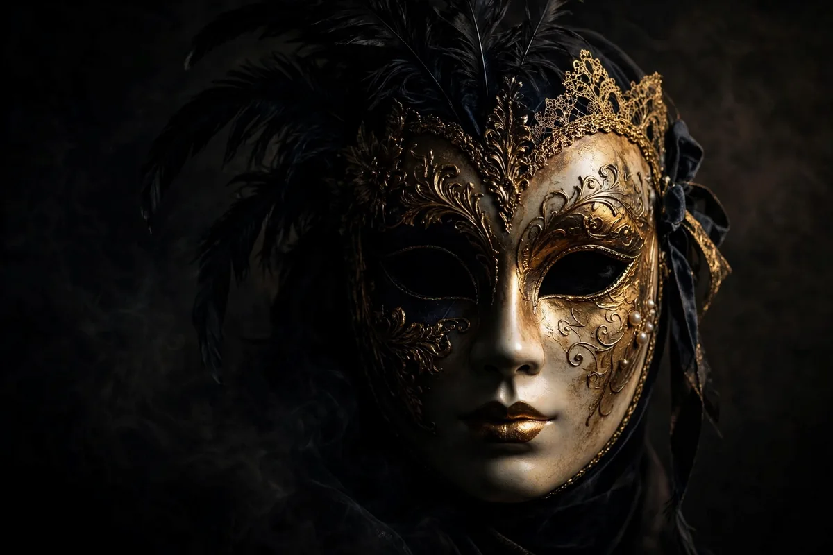 Charlatan meaning exposed - Venetian mask symbolizing deception