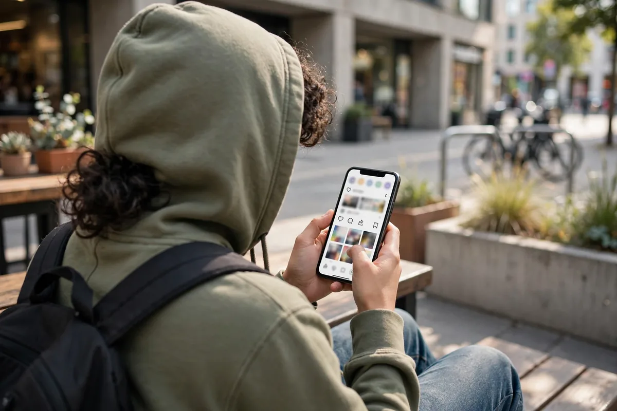 Chopped meaning slang - teenager using phone