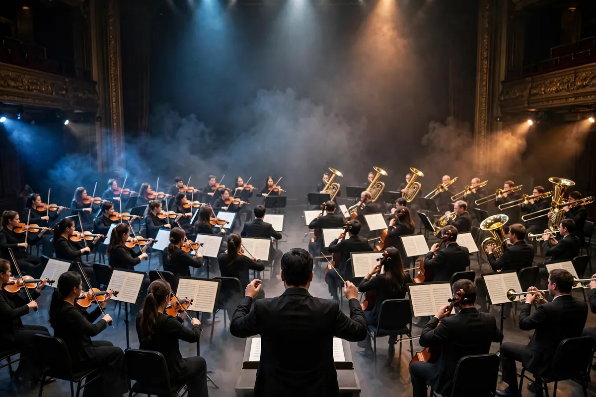 Coda meaning orchestra - symphony orchestra performing