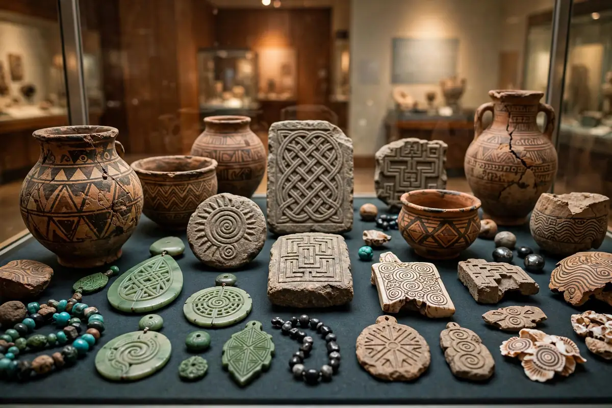 Deity meaning across cultures - diverse ancient religious symbols and artifacts