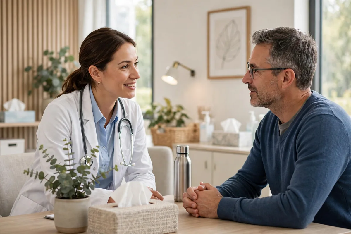 DNR meaning consultation - doctor discussing with patient