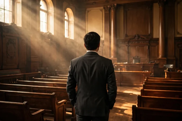 Esquire meaning - lawyer in courtroom
