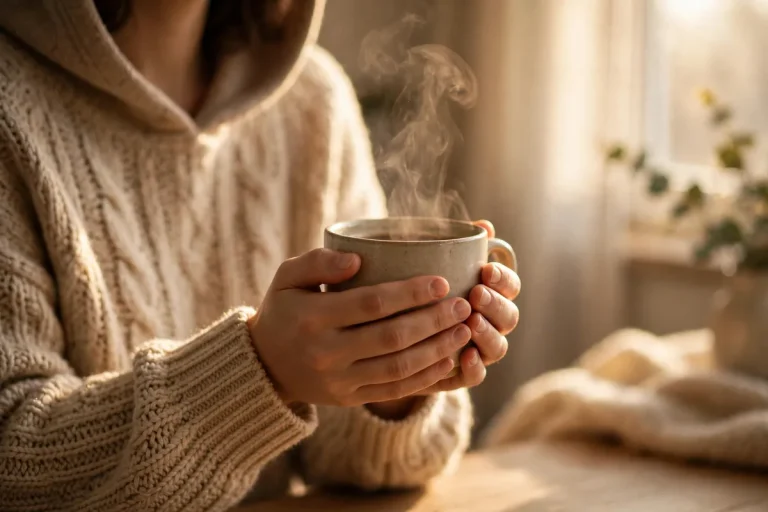 Feening meaning - person craving coffee