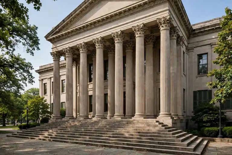 Felony meaning - a courthouse building with tall columns