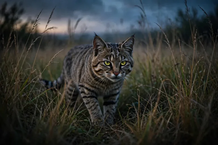 Feral meaning - wild cat in nature