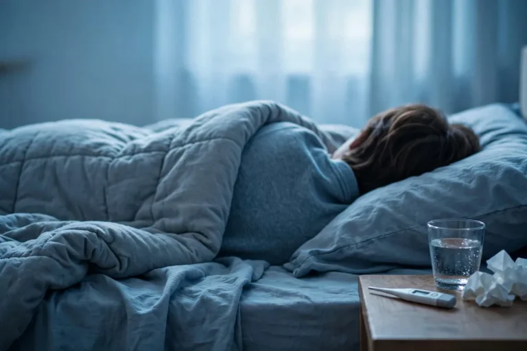 Fever dream meaning - person sleeping with fever