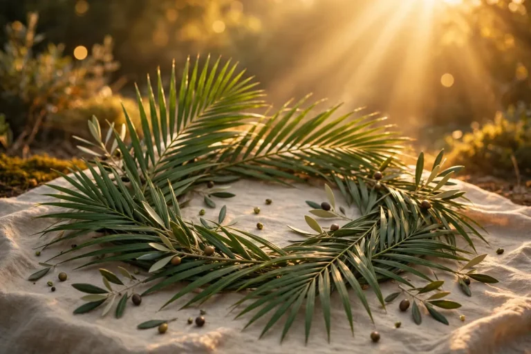 Hosanna meaning - palm branches for Palm Sunday procession