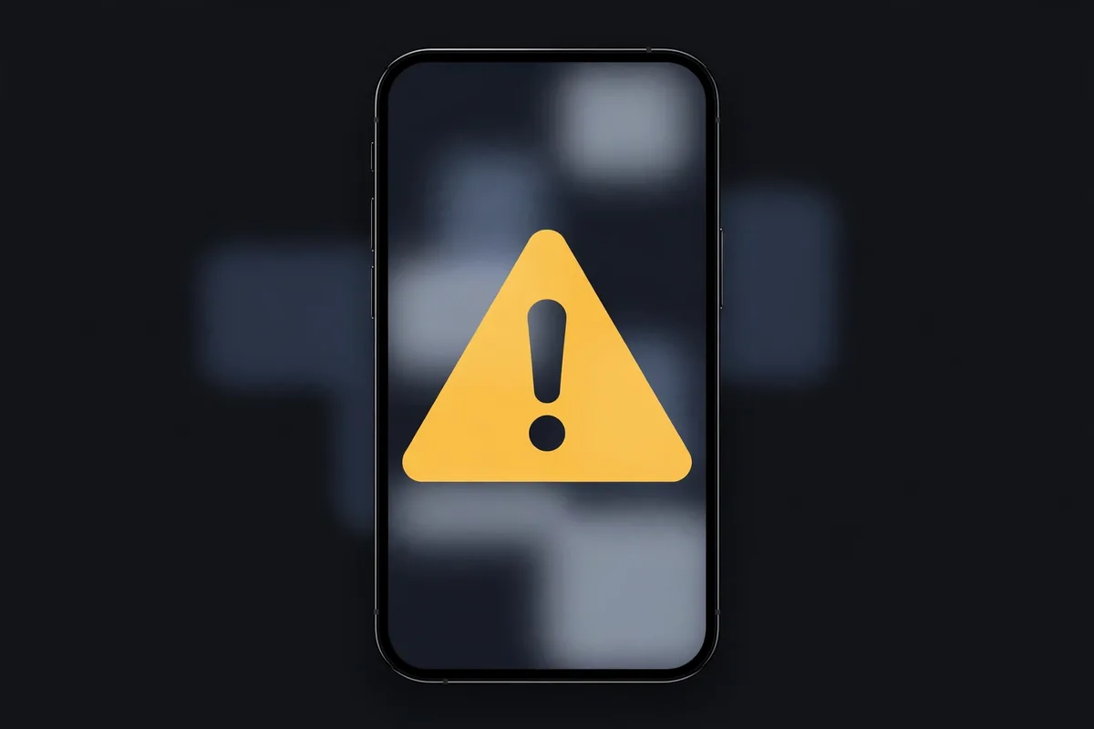 JOI meaning NSFW - smartphone with content warning concept representing adult-only term