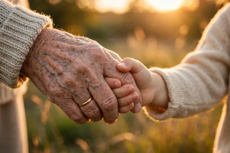 Legacy meaning - generations holding hands