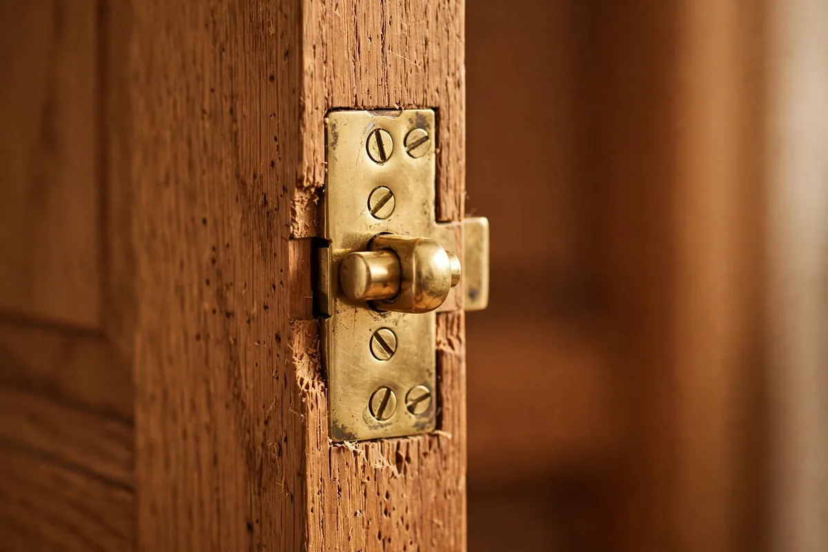 Mortise meaning lock - mortise lock fitted in wooden door
