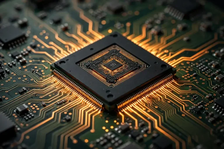 PMOS meaning - computer chip and circuit board