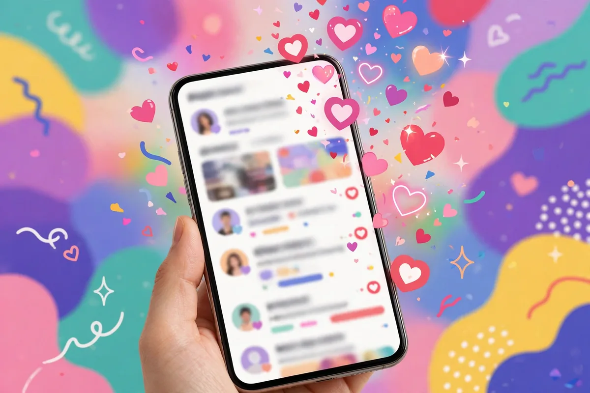 Pookie meaning TikTok - scrolling social media on smartphone