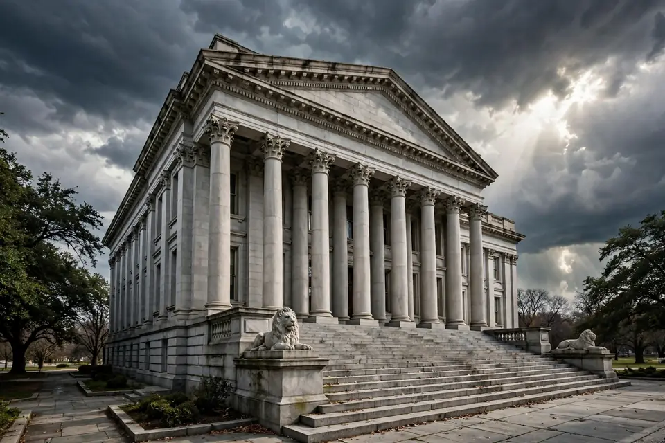 Quash meaning court - grand courthouse columns representing legal authority