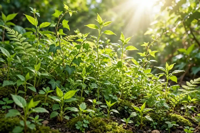 Thrive meaning - flourishing green plants growing