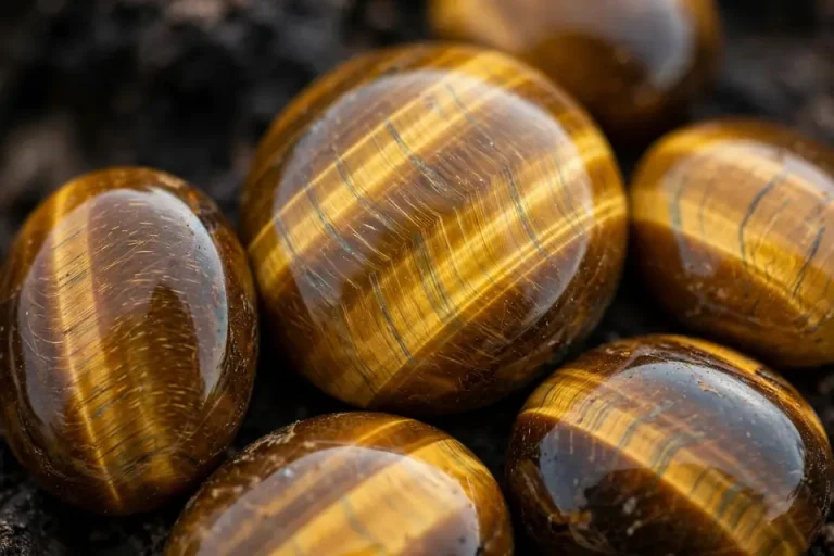 Tiger's eye meaning - polished golden tiger's eye gemstones