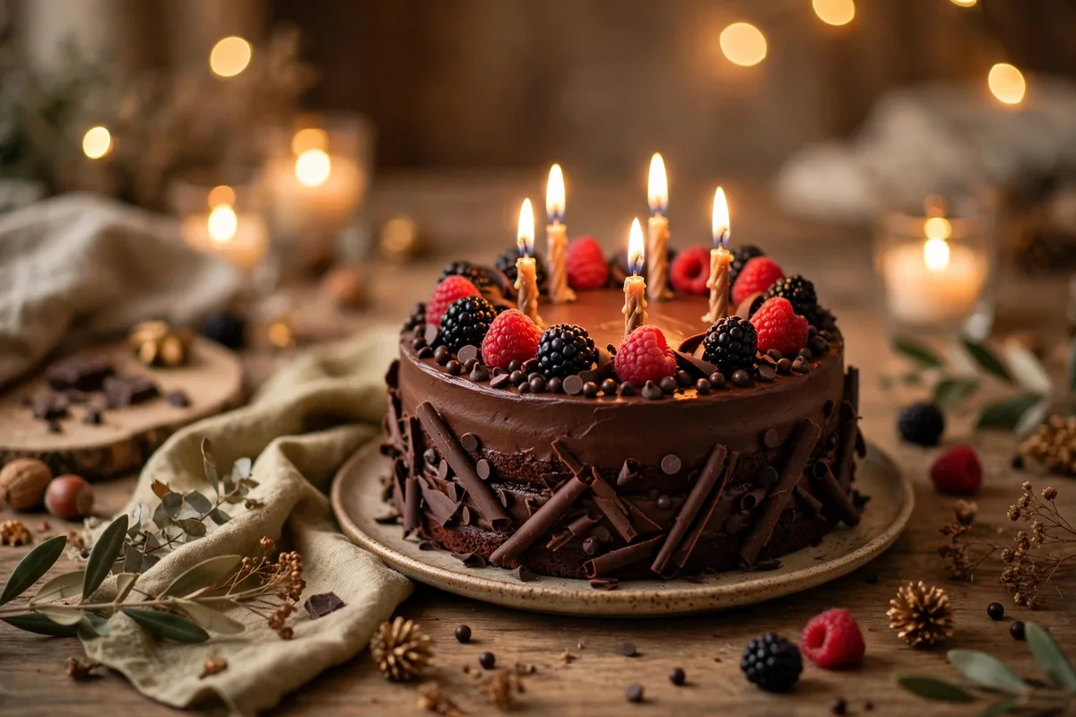 Torta meaning cake - chocolate birthday cake