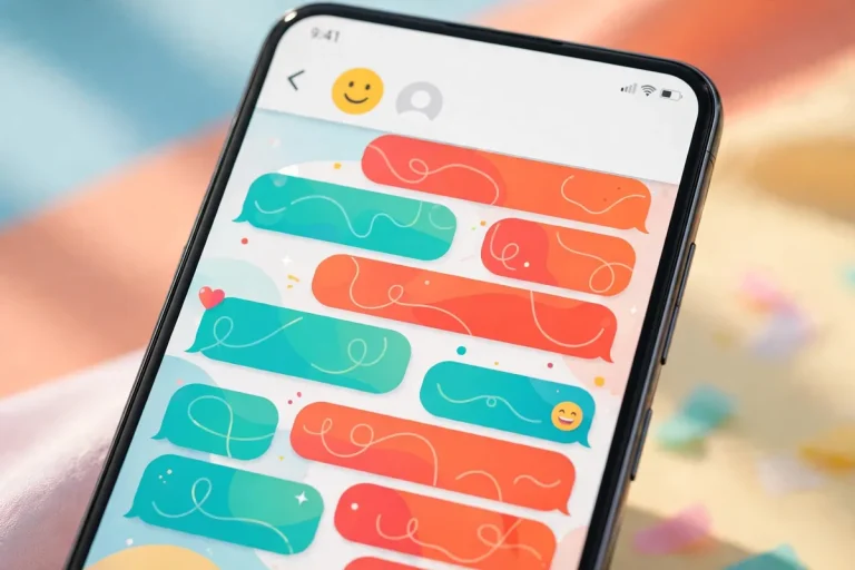 WSP meaning - smartphone showing casual text greeting