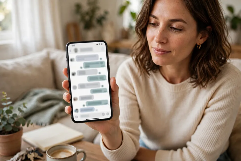 WYD meaning in text - person holding a phone with a casual text conversation