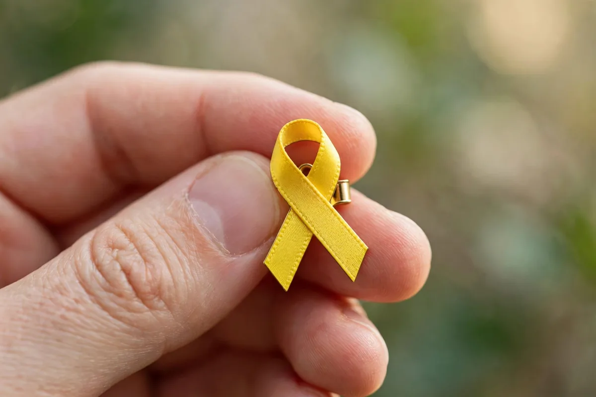 Yellow ribbon meaning awareness - yellow ribbon pin